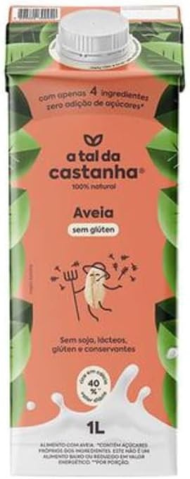 Kit 6X: Leite Vegetal Aveia A Tal da Castanha 1L