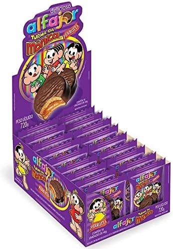 Alfajor Turma da Mnica Doce de Leite 40g c/18 - Perrotta