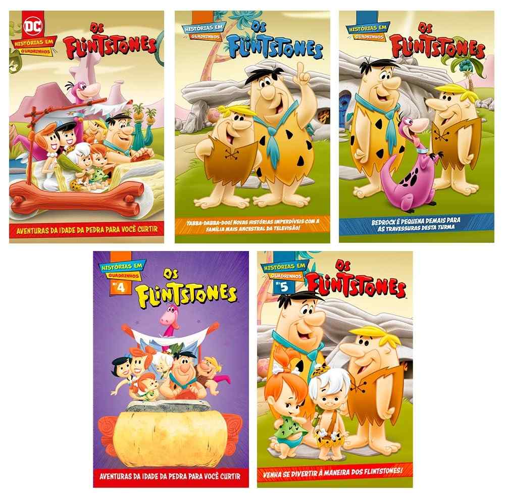 Combo Quadrinhos Os Flintstones: 5 Aventuras Divertidas da Idade da Pedra!