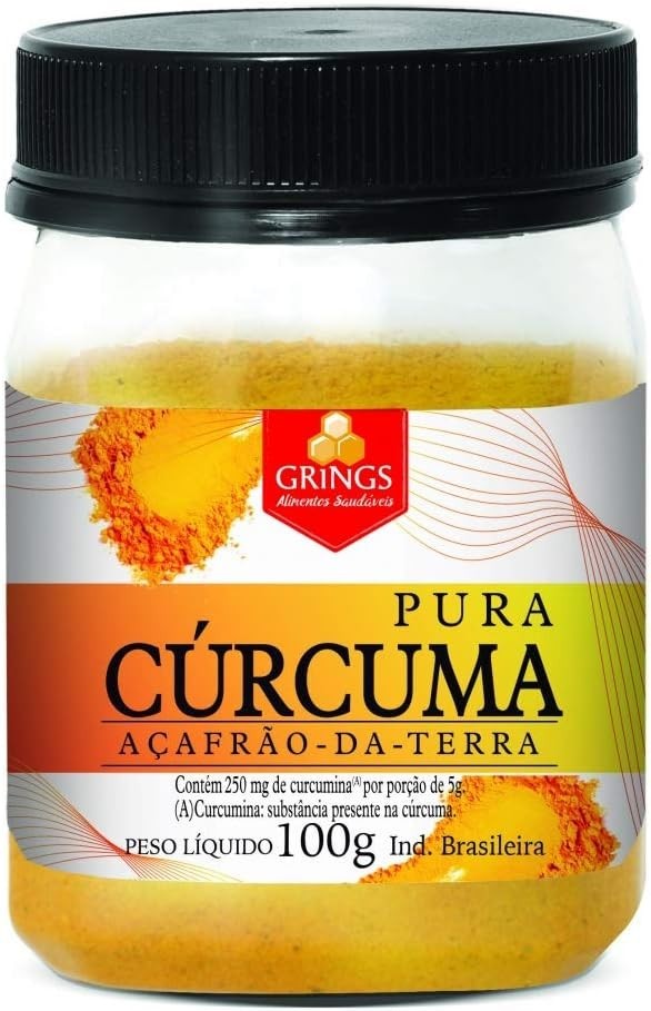 Curcuma Pura Grings 100g Açafrão da Terra