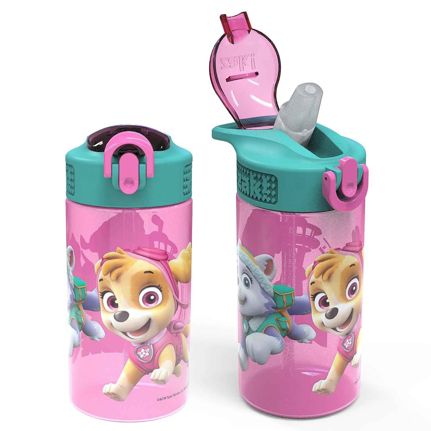 Capa de Bico para Garrafa Skye da Patrulha Canina - Proteção Durável e à Prova de Vazamento com Alça Integrada
