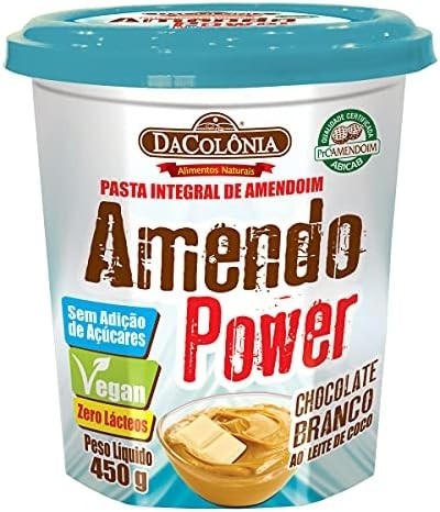 Da Colonia Amendopower Pasta De Amendoim Com Chocolate Branco Zero 450G