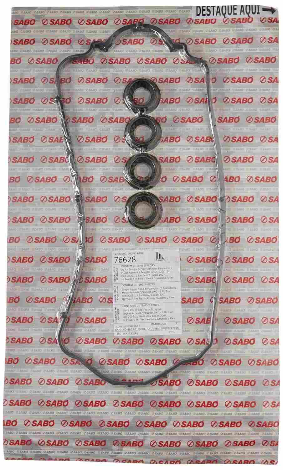 Junta da Tampa da Válvula Sabo 76628 Preta para Nissan March SV 1.0 16V Flex