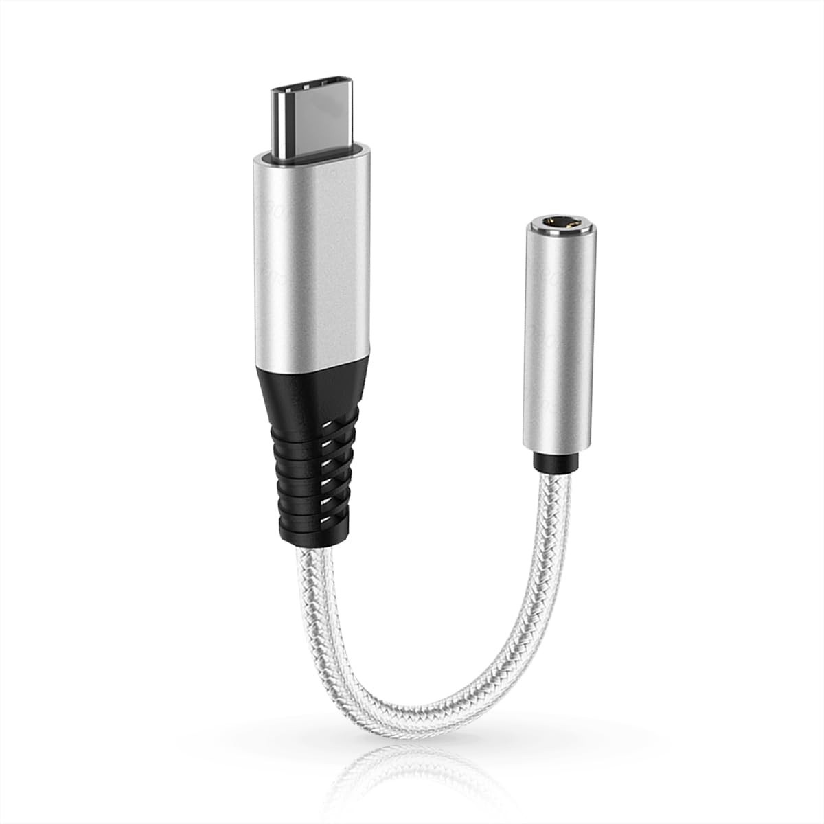 Cabo Adaptador USB-C para P2 3.5mm com Chip DAC - Áudio Impecável e Compatibilidade Universal