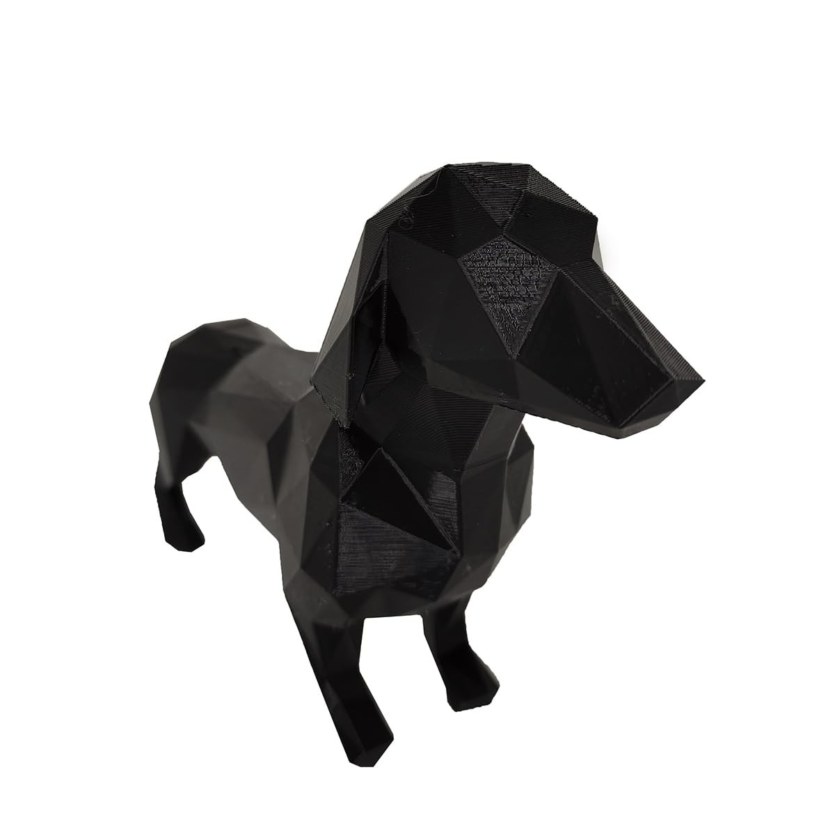 Salsicha Dachshund 21cm - Cachorro 3D Preto Decorativo para Casa e Escritório