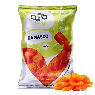 Damasco Turco Inteiro 500g – Sabor, Nutrição e Qualidade P&P