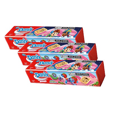 Danix Morango: Kit 3 Biscoitos Recheados Deliciosos!