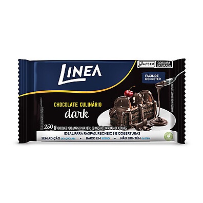 Dark Linea 250g: O Chocolate 50% Cacau Sem Açúcar