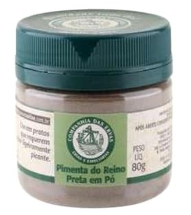 Kit 2X: Pimenta do Reino Preta Companhia das Ervas 80g