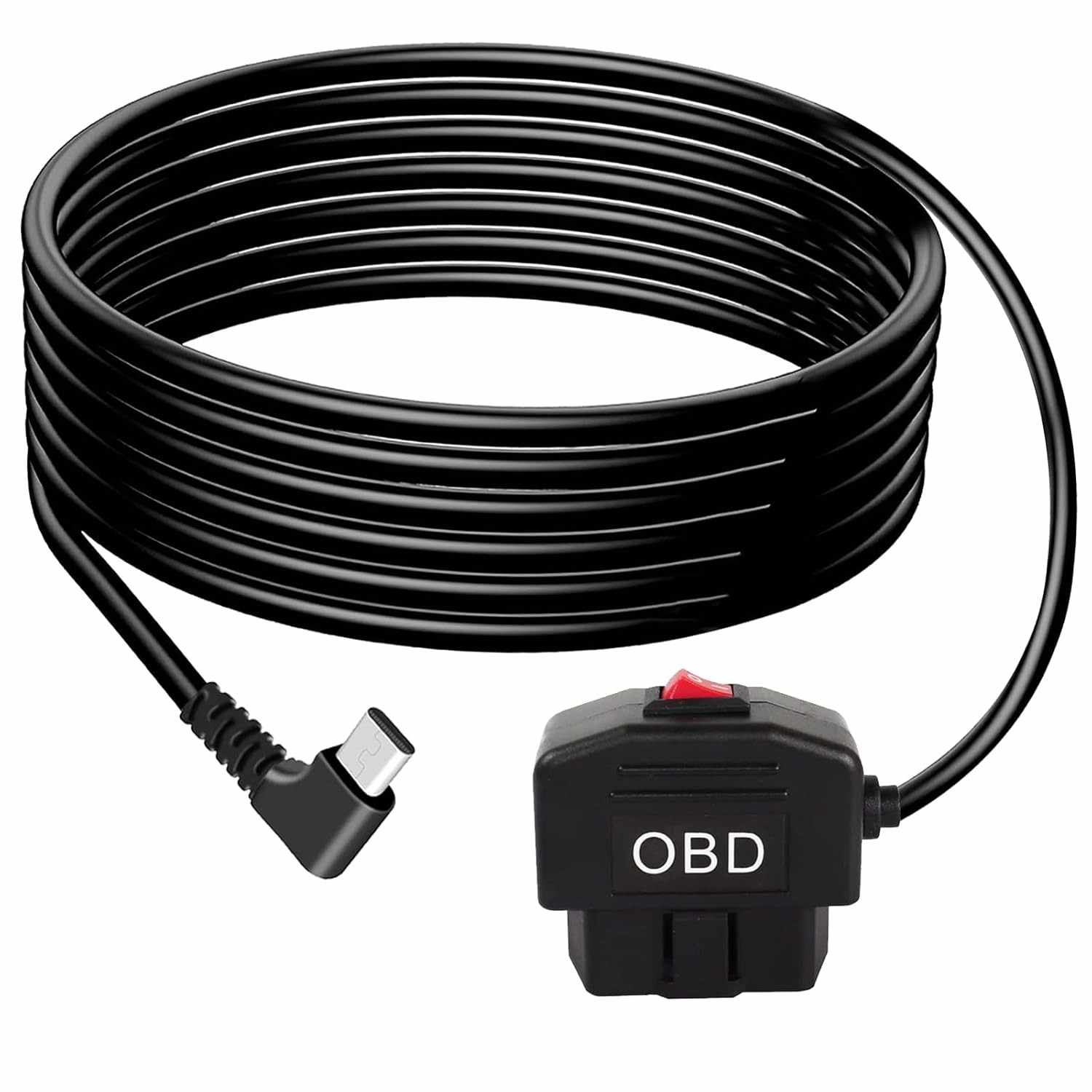 Cabo OBD2 para Tipo-C: Alimentação Inteligente para sua Câmera Dash 24h