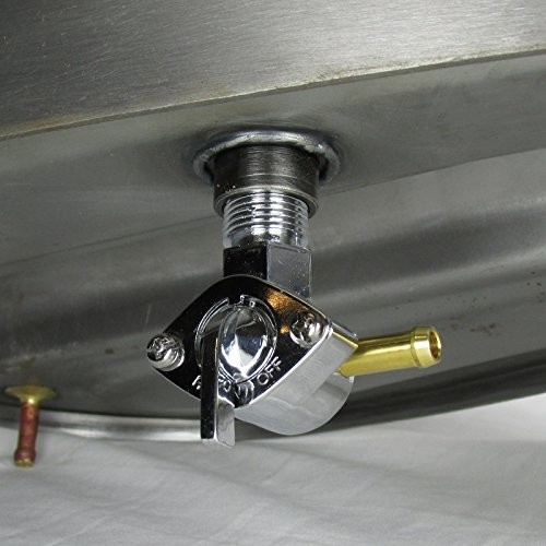 Válvula de Combustível 90° com Filtro Cromada para Harley Davidson e Custom - Controle Preciso e Estilo!