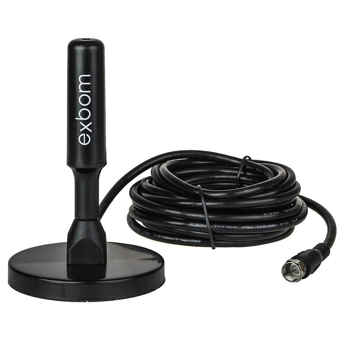 Mini Antena Digital Interna/Externa HDTV 4.0 Dbi Exbom - Sinal Forte e Imagem Clara!