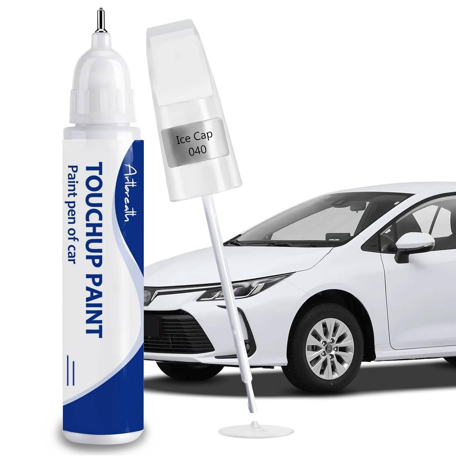 Ice Cap (040) Tinta de Retoque para Toyota - Kit de Reparo de Arranhões e Lascas para Avalon/RAV4/Camry/Corolla/Highlander/Prius/Sequoia/Sienna/Tacoma