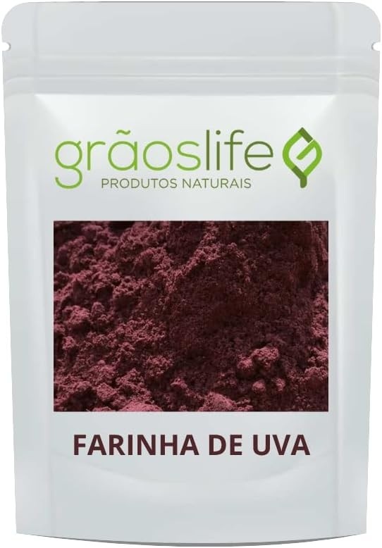 Farinha de Uva 100% Pura 1kg - Grãos Life