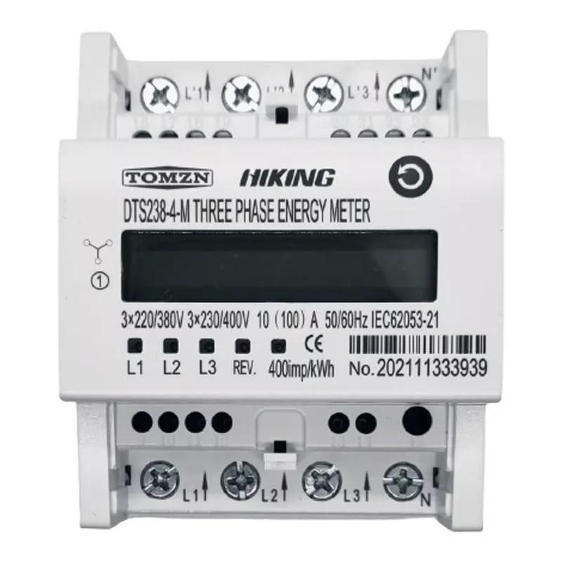 Medidor de Energia Trifásico Digital 100A Bivolt 220V/380V - Controle Total do Seu Consumo!
