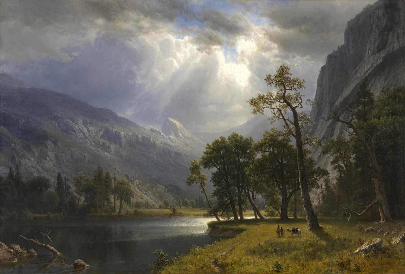 Monte Starr King, Yosemite (1866) - Reprodução em Canvas de Obra de Albert Bierstadt