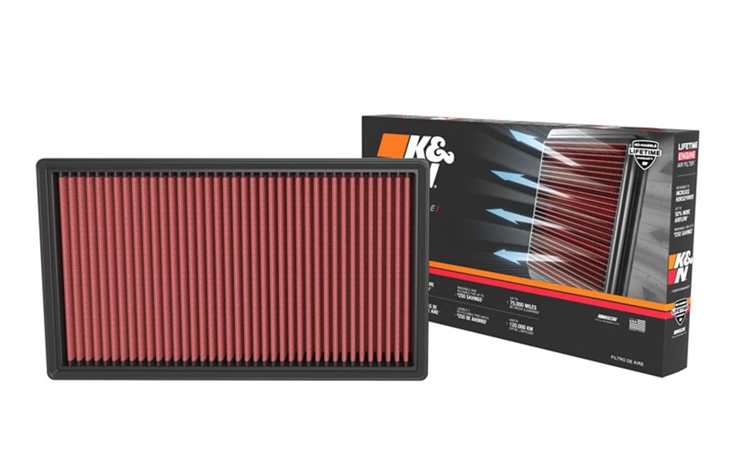 Filtro de Ar K&N Alto Desempenho para Mercedes-Benz C180/C200/C300 (2021-2022) - Premium e Lavável