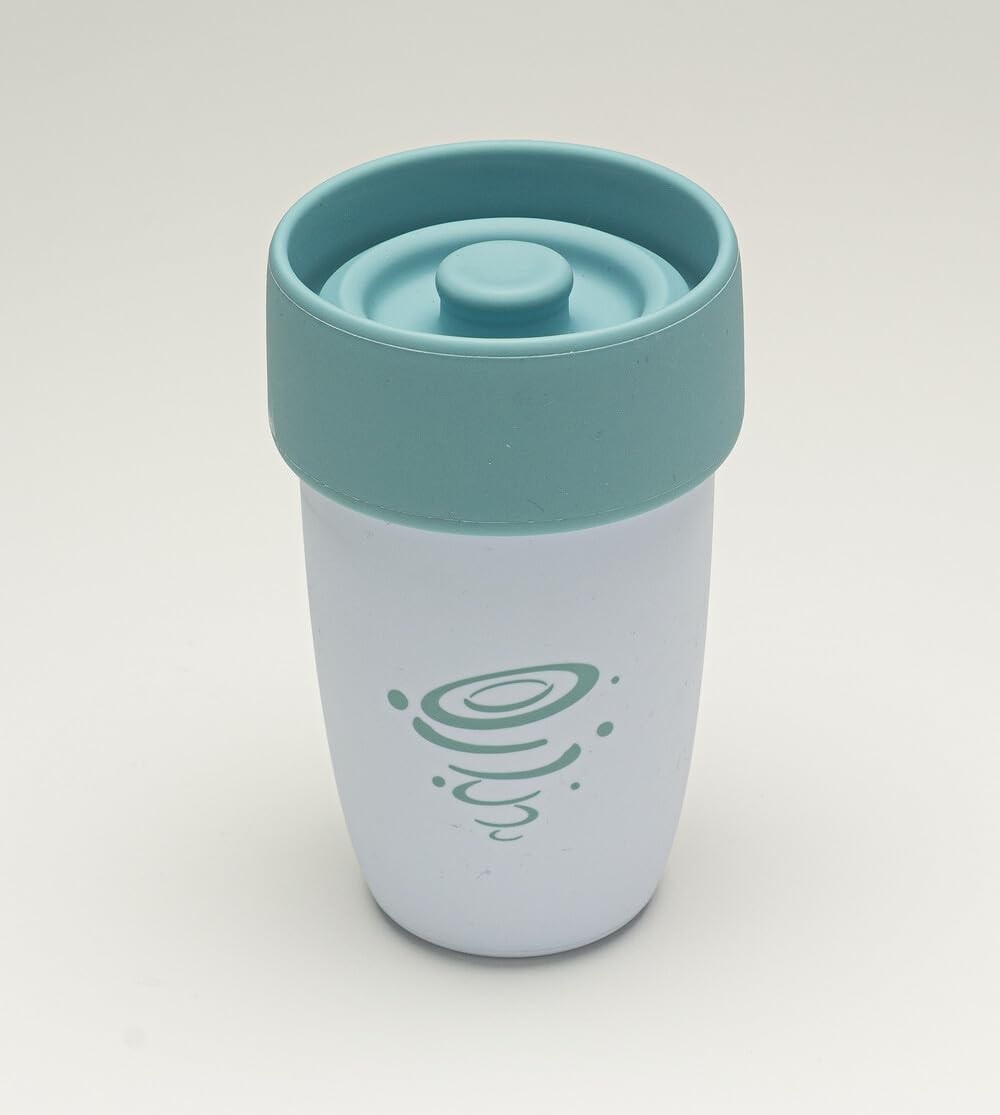 Copo de Treinamento em Silicone 360º 240ml Twibex Azul - Seguro, Antivazamento e Livre de BPA