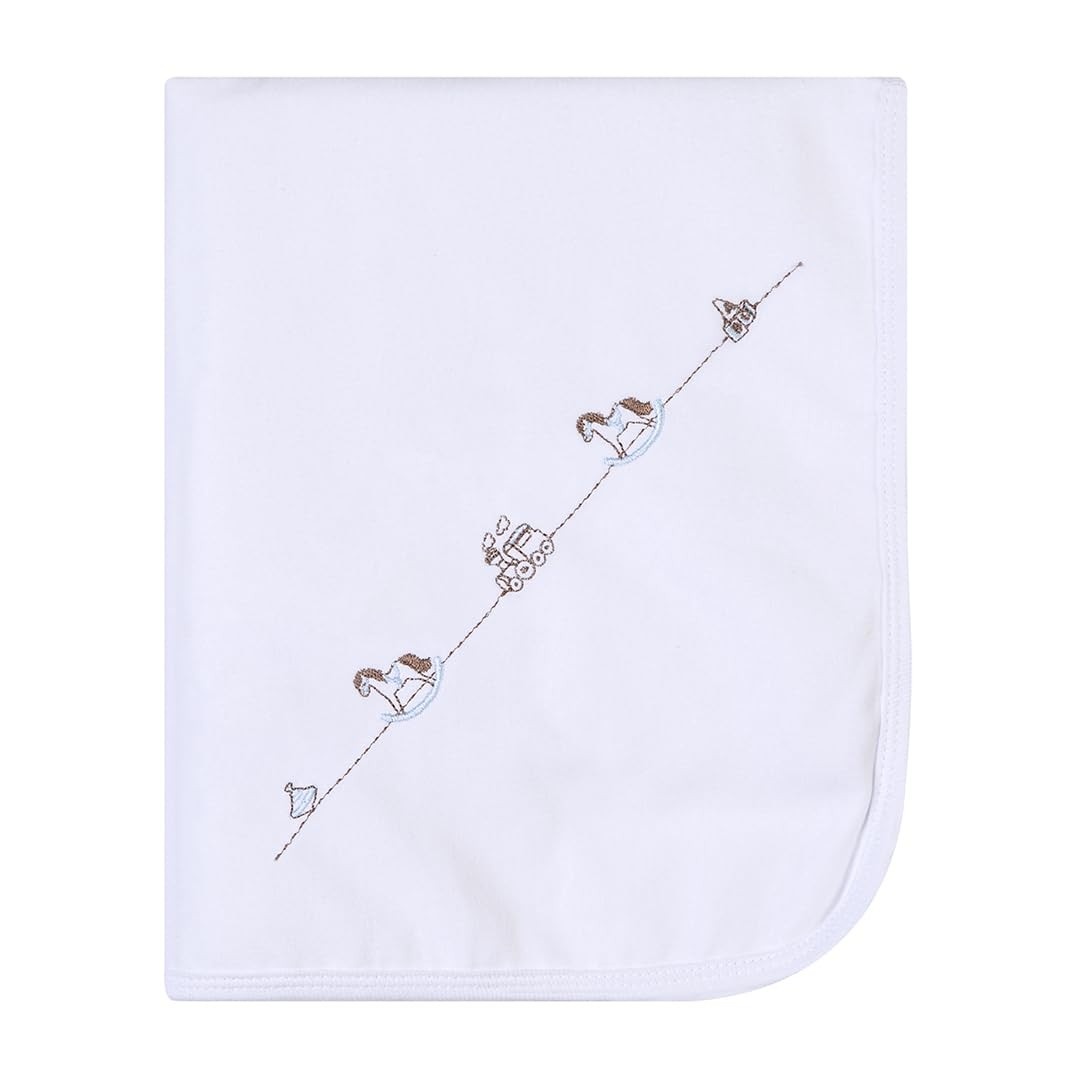 Paninho de Boca Bordado Papizinha 32x32cm - 3 Unidades | Macio e Absorvente em Algodão