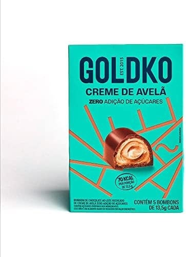 Bombons Creme de avelã zero adição de açúcares - 5 unidades