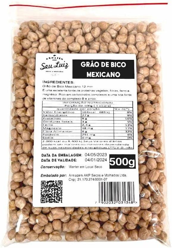 Grao de Bico Mexicano 12mm 500g