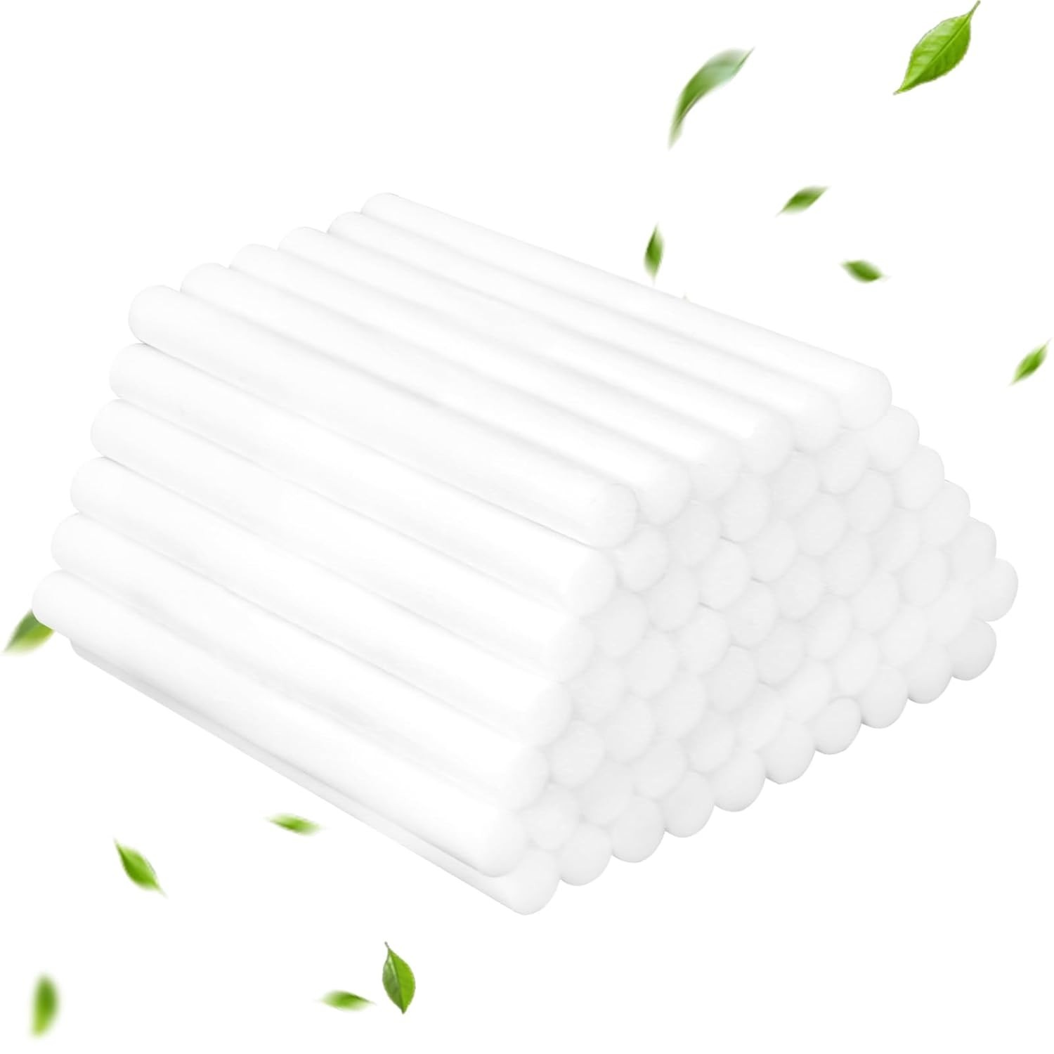 60 Refis de Filtro de Algodão para Umidificador USB - Bastões de 10 cm com Absorção Rápida