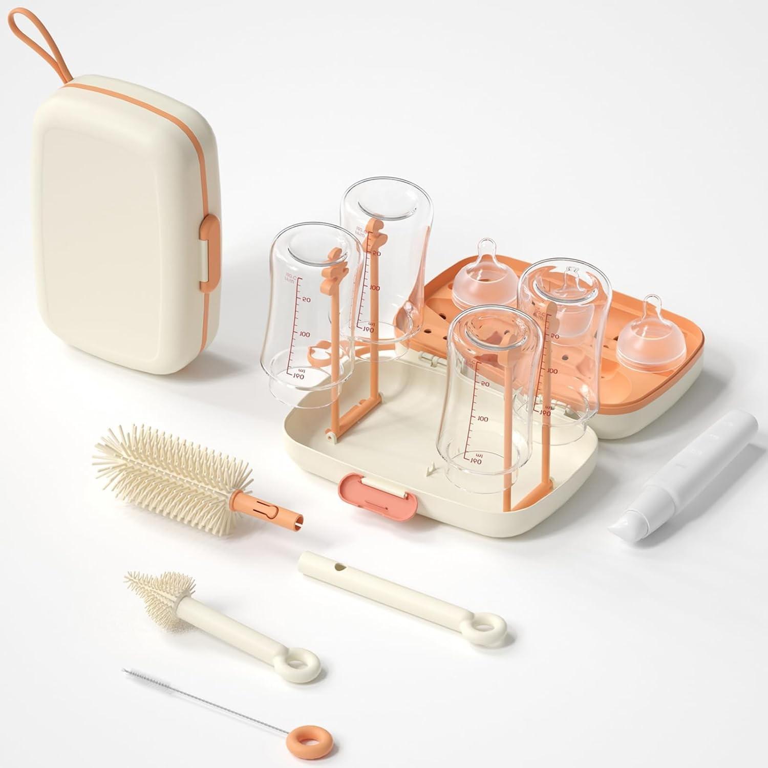 Suvast Kit de Limpeza de Mamadeiras 7 em 1 - Complete sua Rotina de Cuidado com Bebê