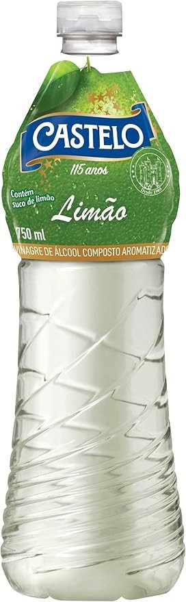 Castelo Alimentos Vinagre De Álcool Composto Aromatizado Limão Castelo 750Ml