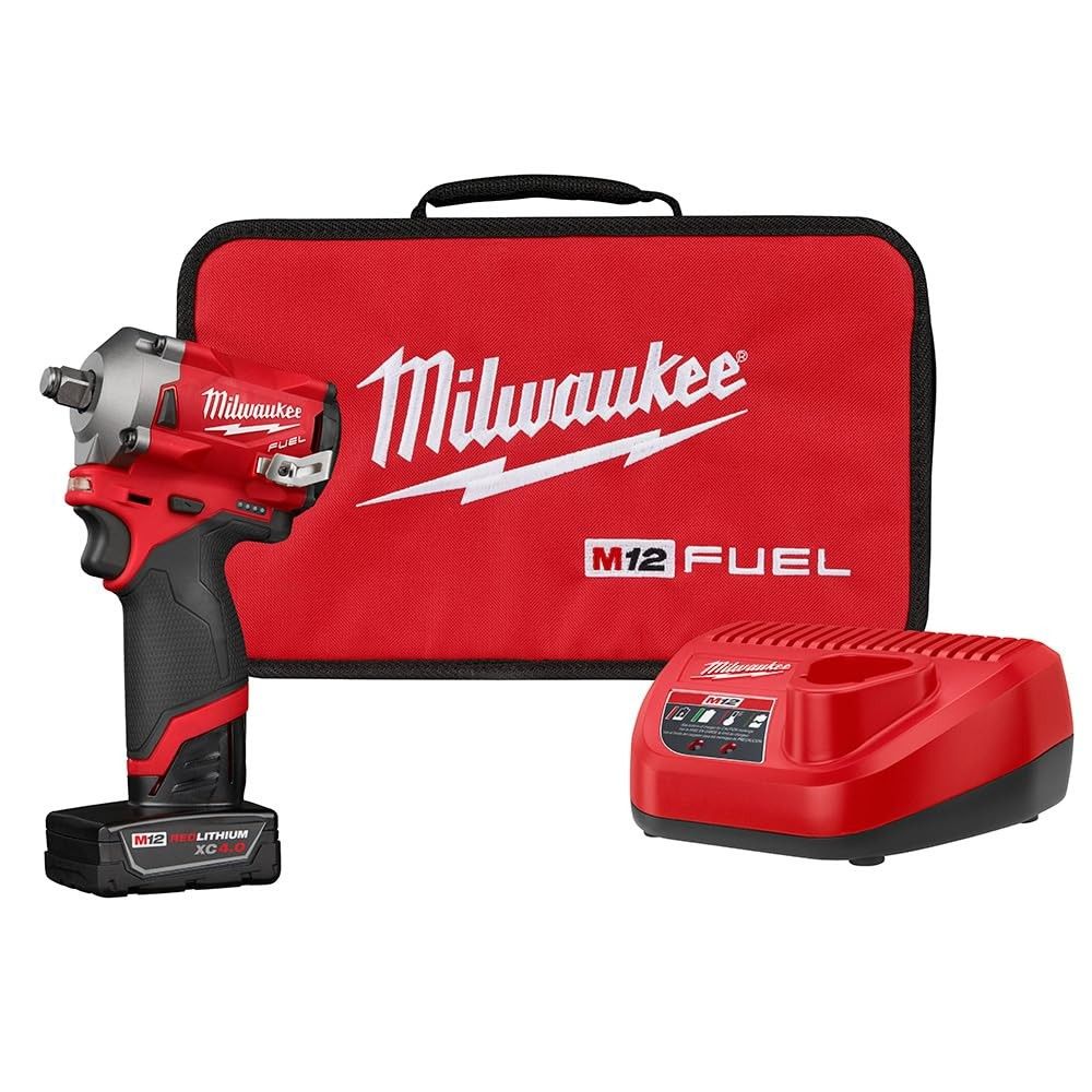 Chave de Impacto Milwaukee M12 FUEL 1/2" 12V - Potência Compacta para Profissionais