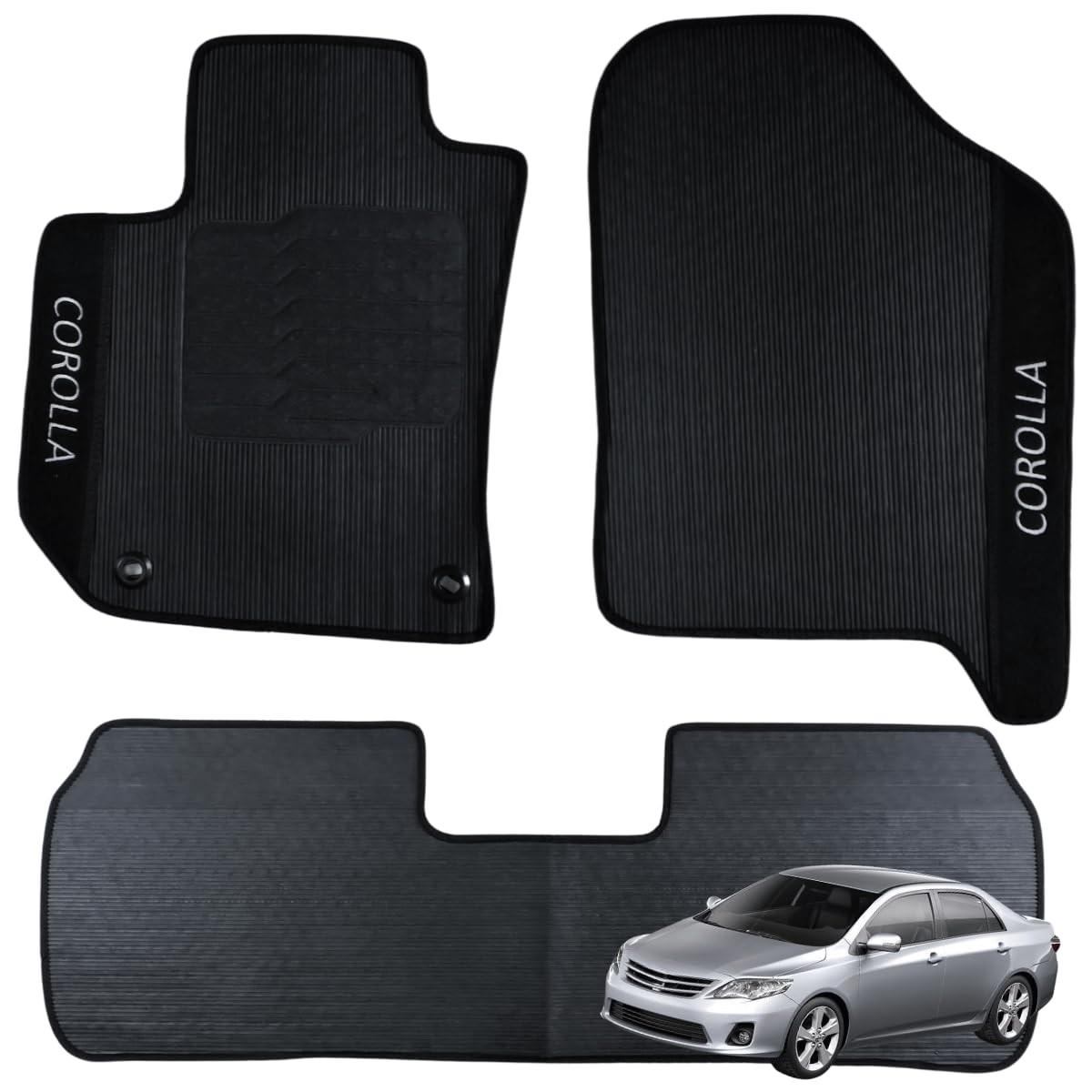 Jogo de Tapetes Automotivos Emborrachados Premium para Toyota Corolla 2008-2017 | Proteção e Estilo