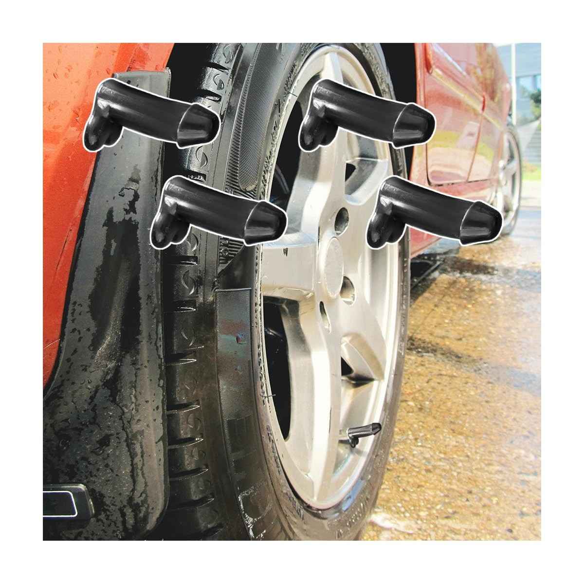 4 peças de tampas de haste de válvula de pneu de pegadinha para carro, tampas de haste de válvula de brinde, tampas de válvula de pneu perfeitas herméticas engraçadas, acessórios universais de carro