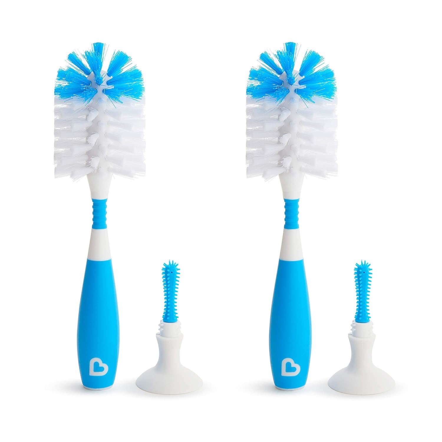 Escova de Mamadeira Munchkin Bristle Azul - Pacote com 2 Unidades