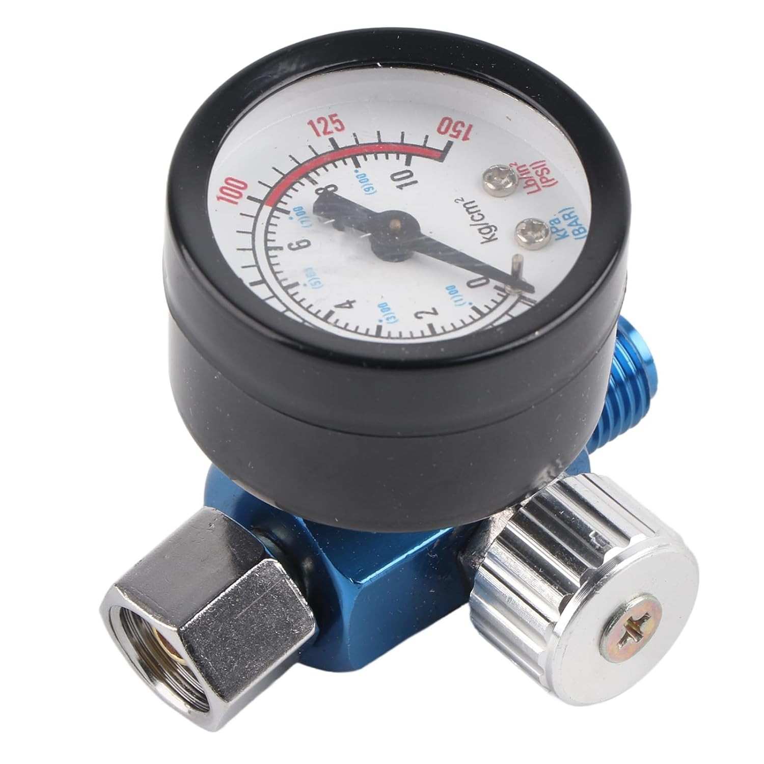 Medidor Regulador de Pressão de Ar Ajustável para Tinta Spray - G1/4, Compacto e Leve