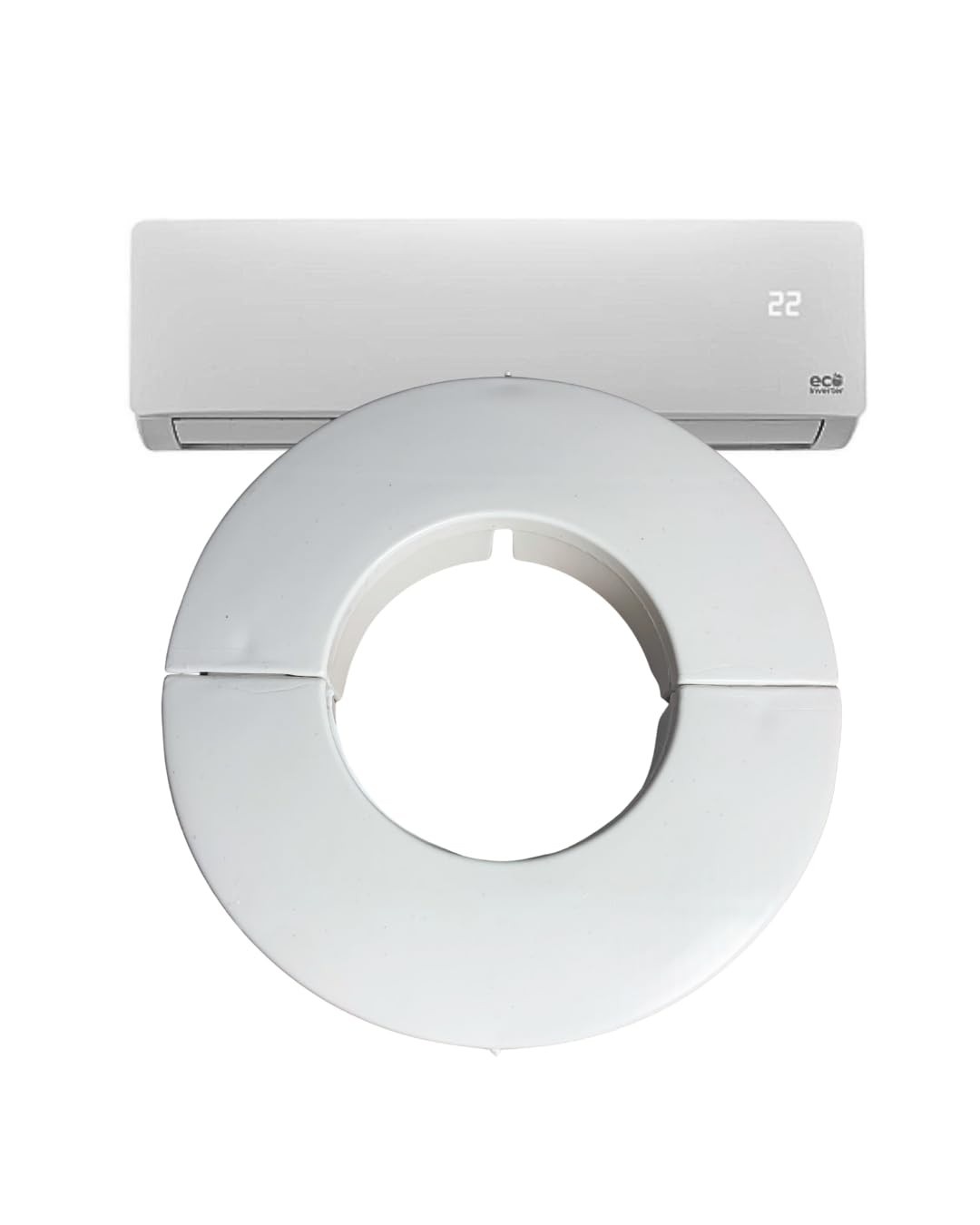 Acabamento para Tubulação de Ar-Condicionado Split 55mm - Branco