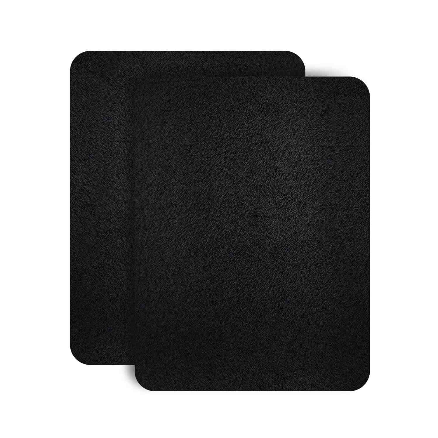 JDLUGH Fita adesiva de reparo de couro para sofá, 21 x 28 cm, 2 peças grande de couro autoadesivo, assento de carro, móveis de couro, kit de remendo de reparo de vinil (21 x 28 cm, preto 2.0)