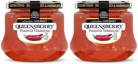 Geleia Agridoce de Pimenta Vermelha Queensberry Gourmet 320g - Kit 2 Unidades