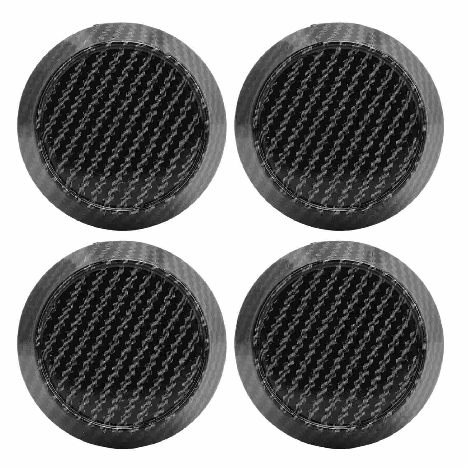 GLOGLOW: Tampas de Cubo ABS Alto Brilho com Anel Inox - Proteção e Estilo para Rodas Modificadas