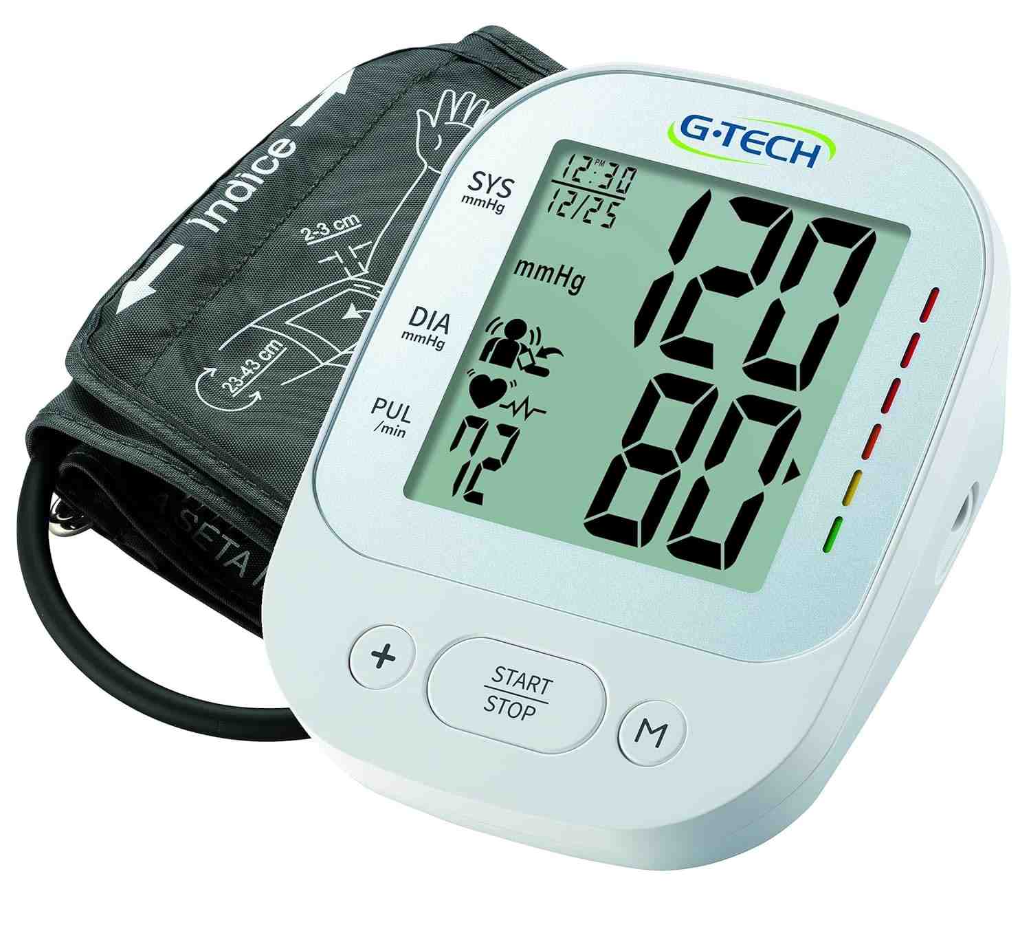 G-Tech Aparelho de Pressão Digital de Braço LA800 - Monitor Cardiovascular com Memória e Indicador de Arritmia