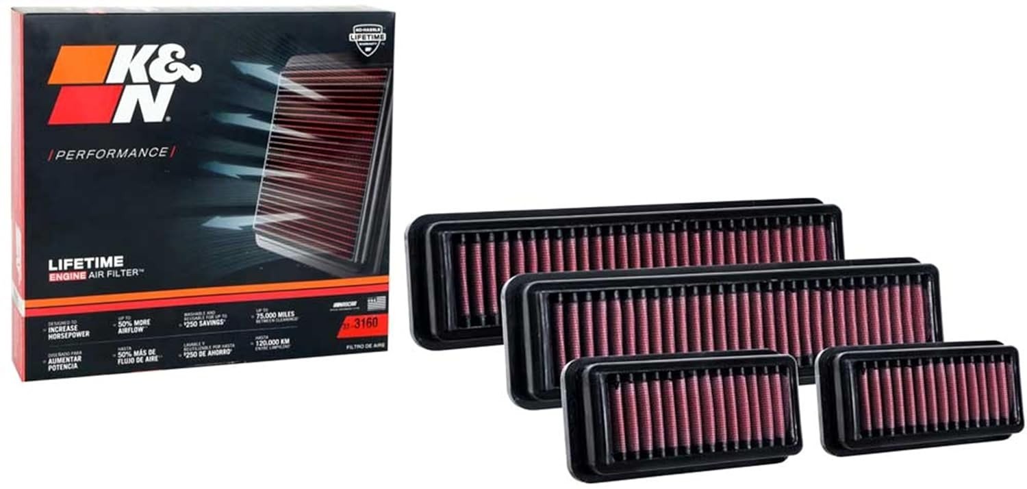 K&N Filtro de Ar de Substituição 33-3160: Potência e Durabilidade para Seu Veículo