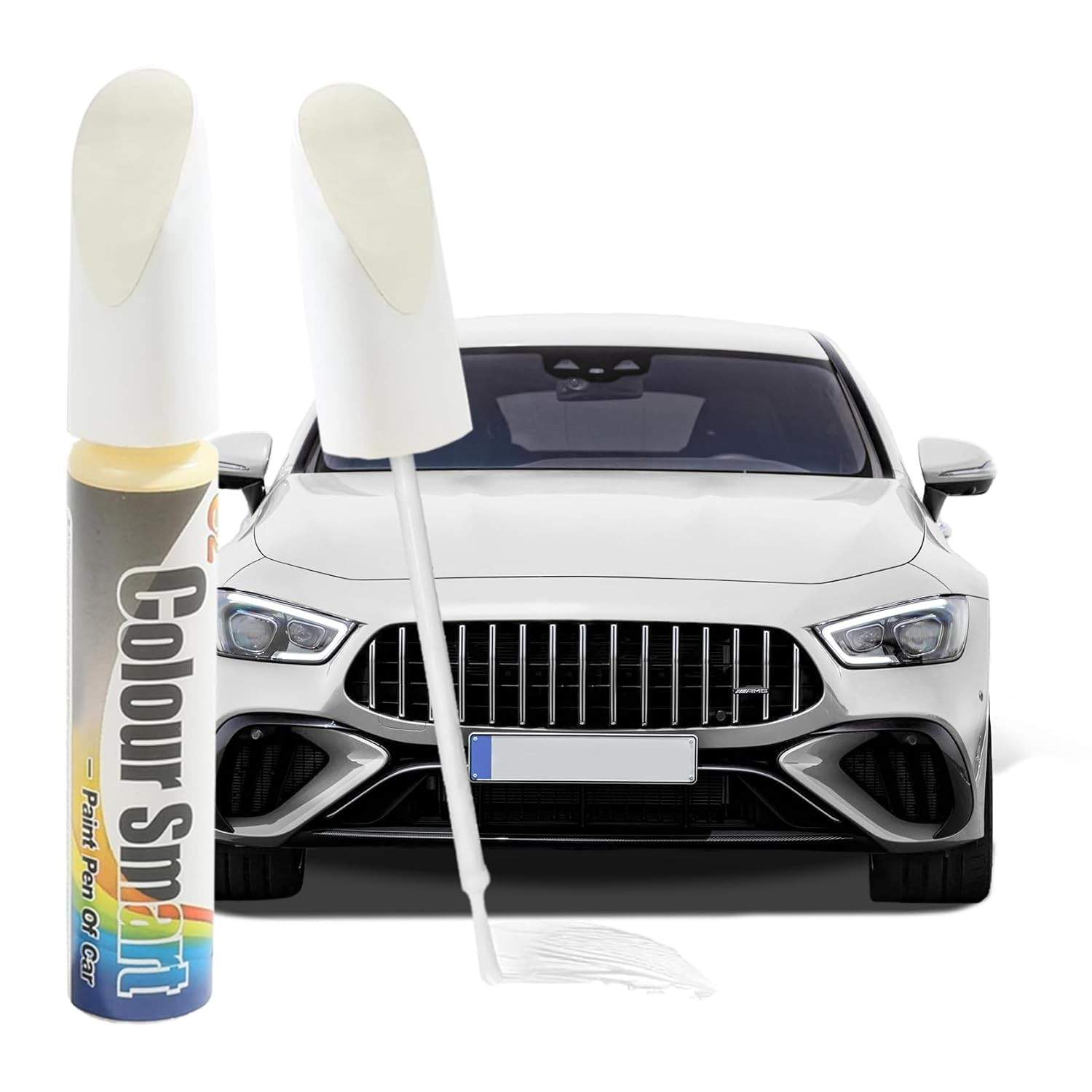 Tinta de Retoque Automotiva 2 em 1 - Caneta Reparadora de Arranhões para Carro com Pincel e Spray