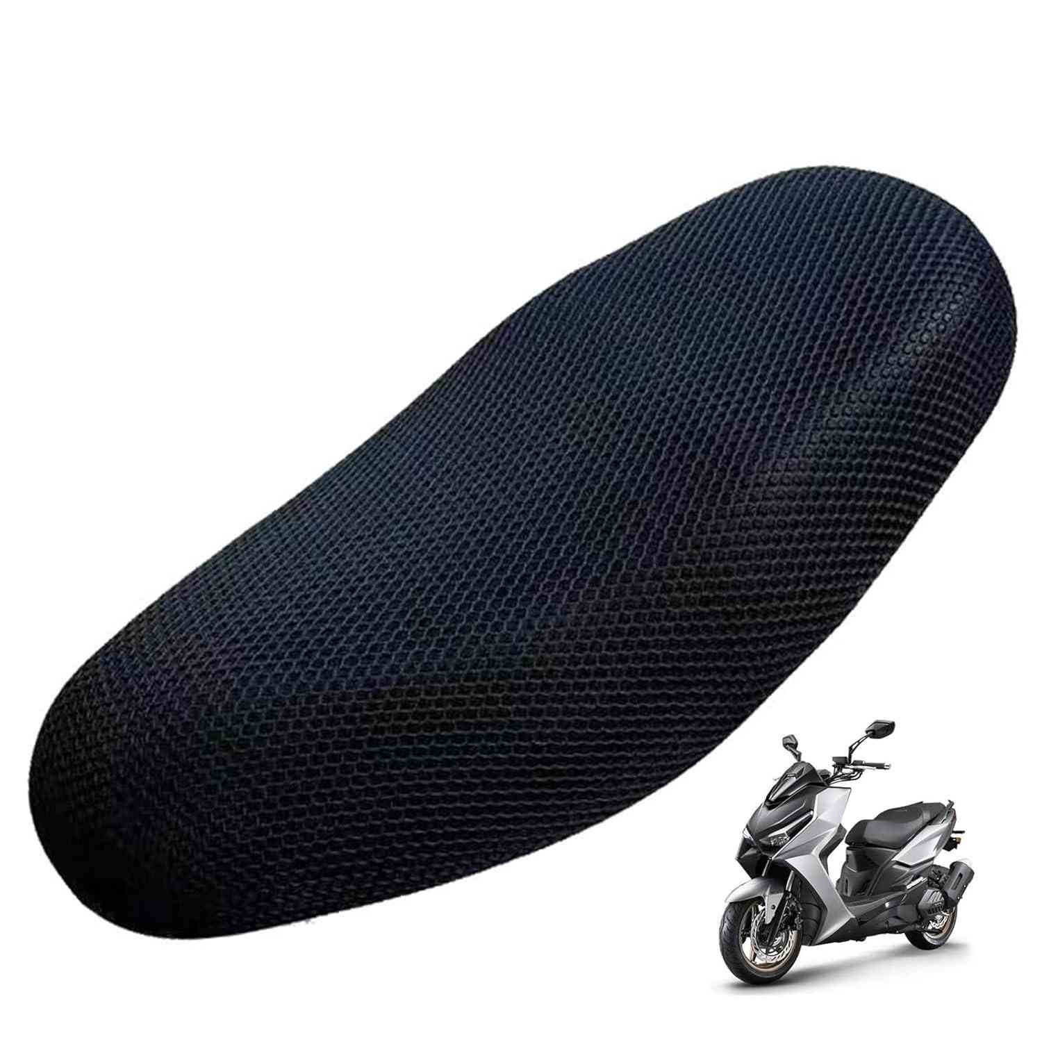 Capa de Assento de Moto/Scooter Favo de Mel Respirável 75x55cm - Conforto e Frescor