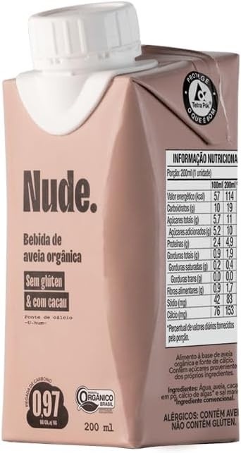 Bebida de Aveia Cacau Nude To-Go 200ml