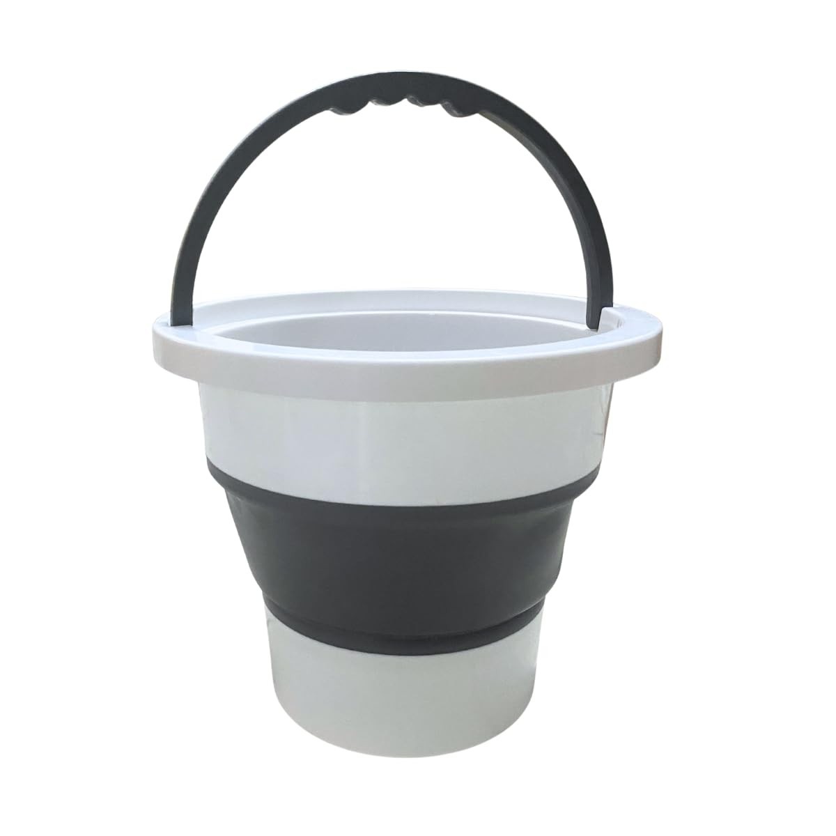Balde Retrátil de Silicone Dobrável 6L com Alça Reforçada - Ideal para Viagens, Camping e Limpeza
