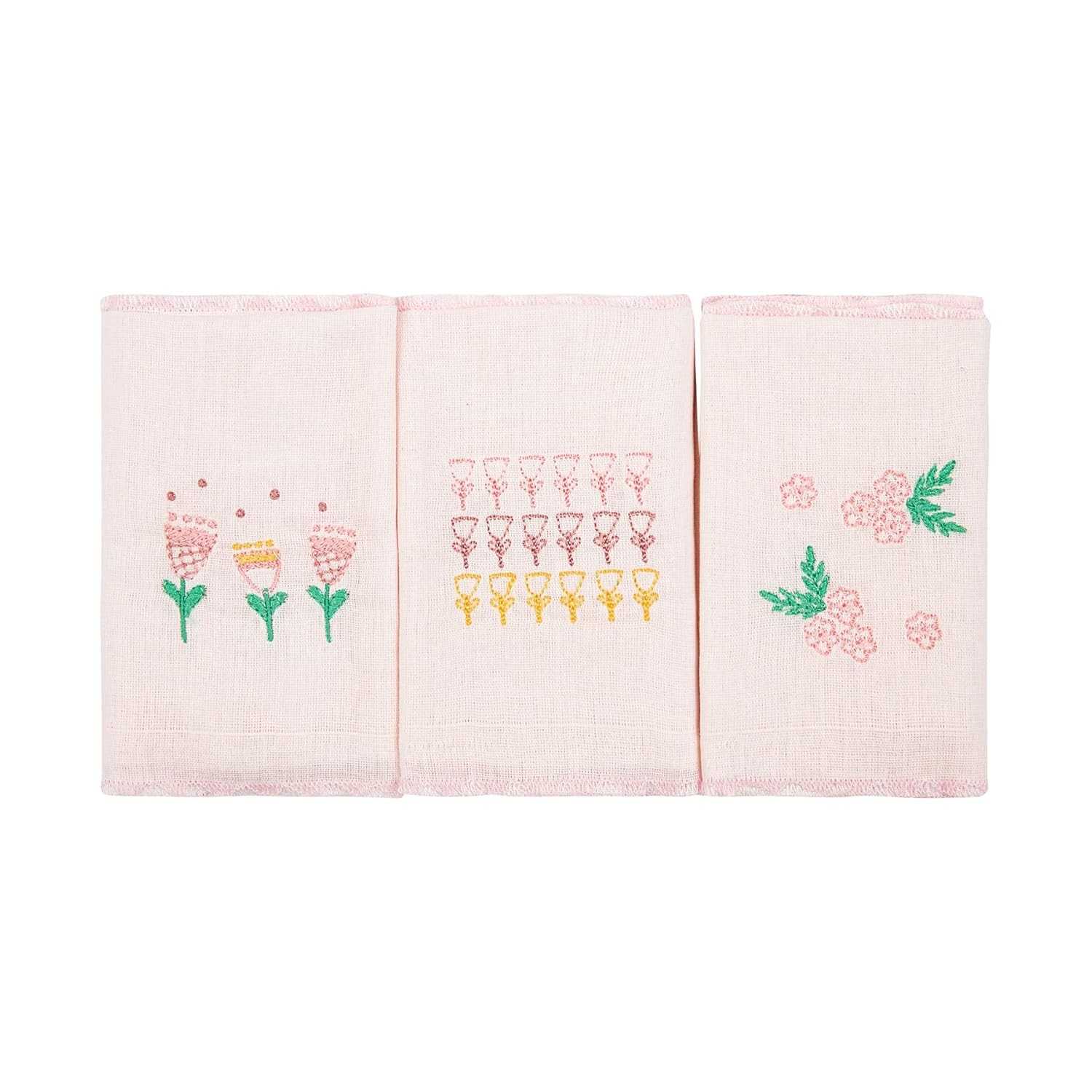 Paninho de Boca para Bebê com Bordado | Papi Compose 38cm x 38cm, 100% Algodão Macio