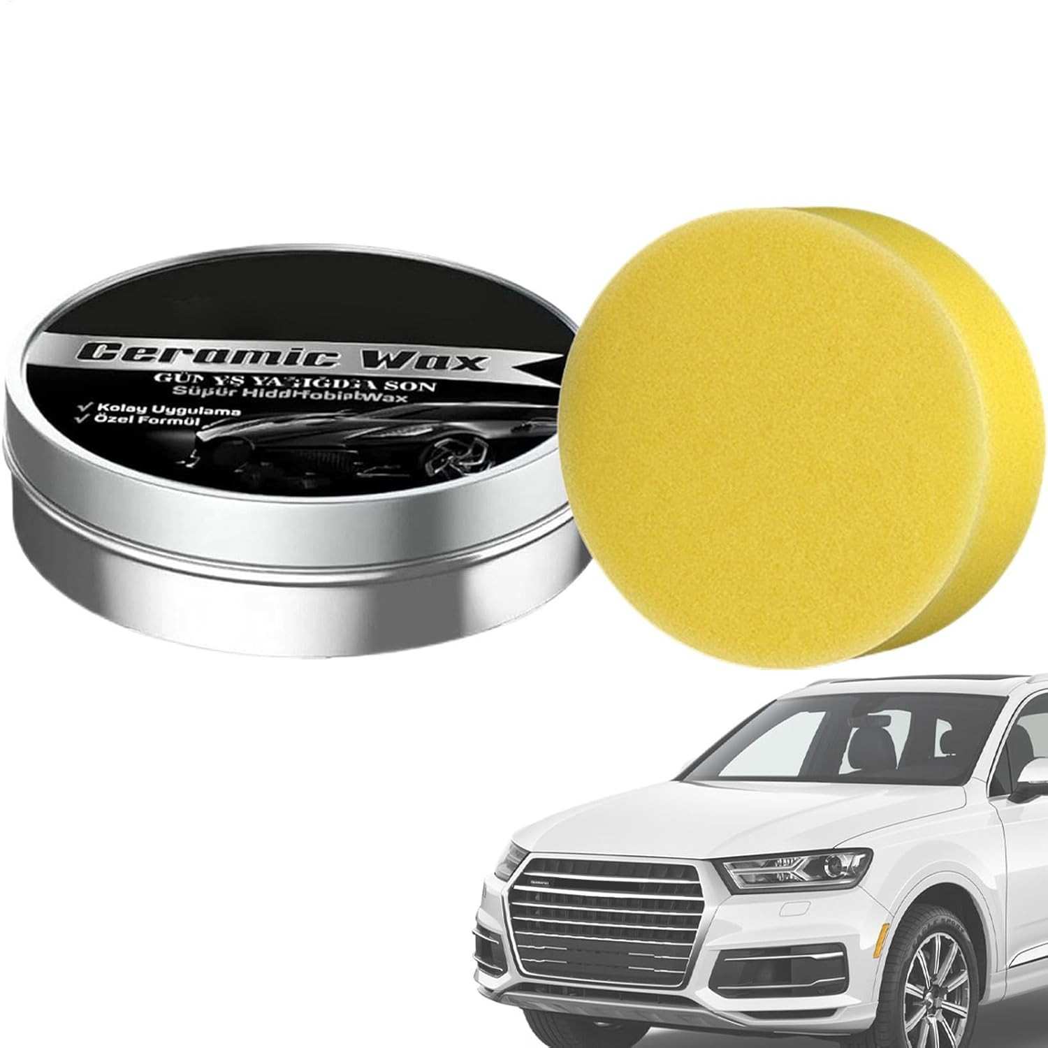 Revestimento Cerâmico de Cera para Carro - Proteção e Brilho Duradouro com Fórmula Avançada