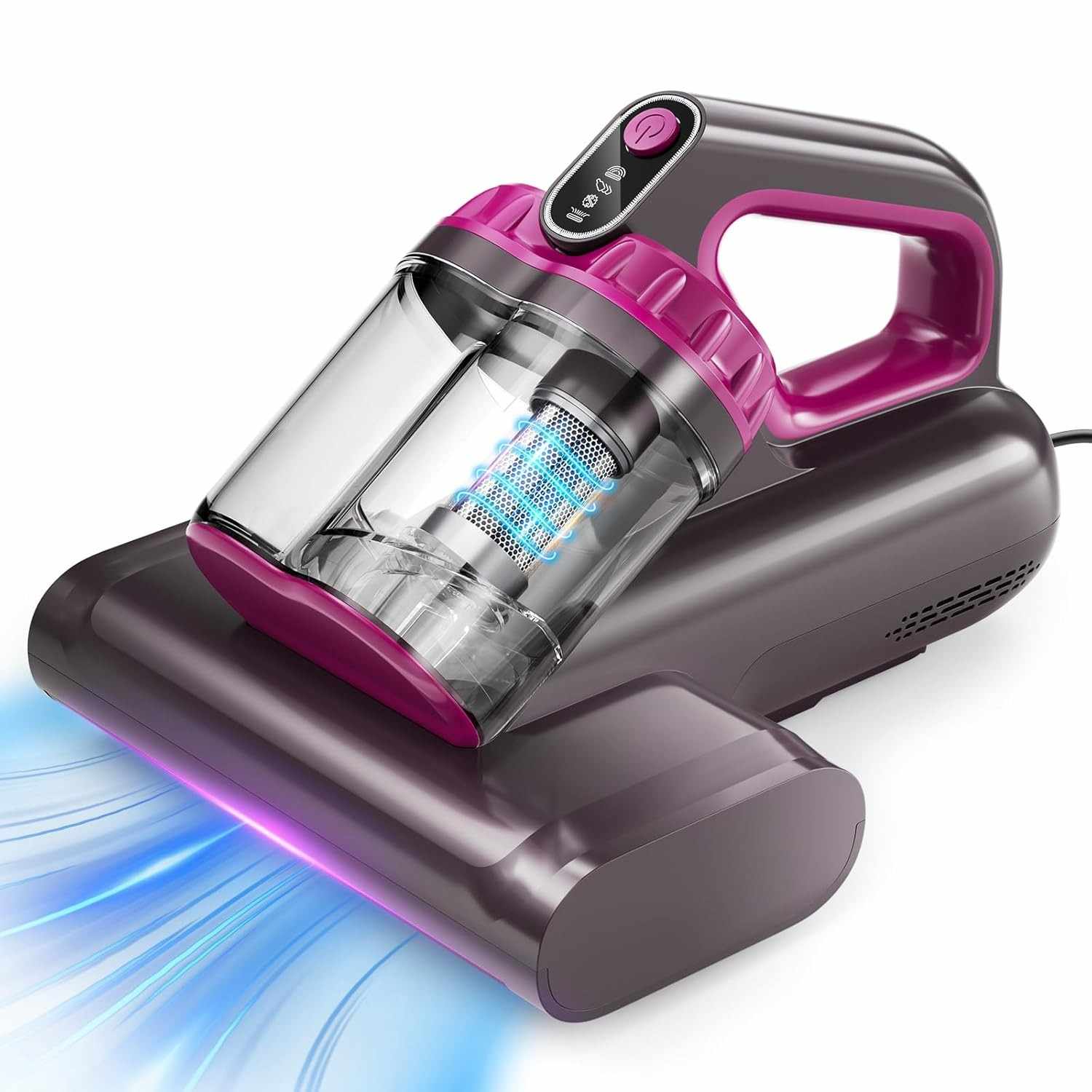 Aspirador de Pó para Colchão BYHUME 15Kpa com Luz UV-C e Aquecimento - Higiene Profunda e Portabilidade