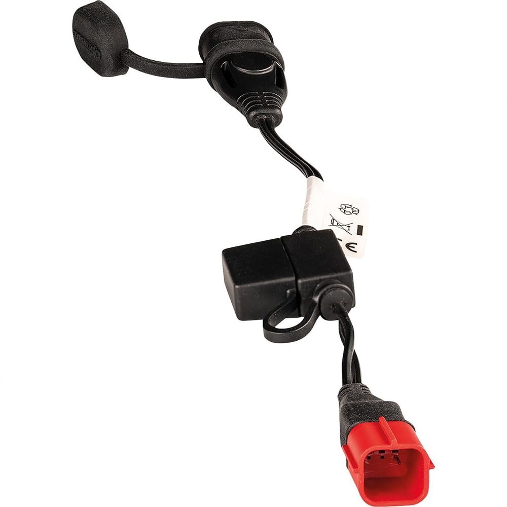 TecMATE Cabo Óptico O-77: Conector Euro 5 para SAE 2 Pinos - Carga de Bateria Inteligente