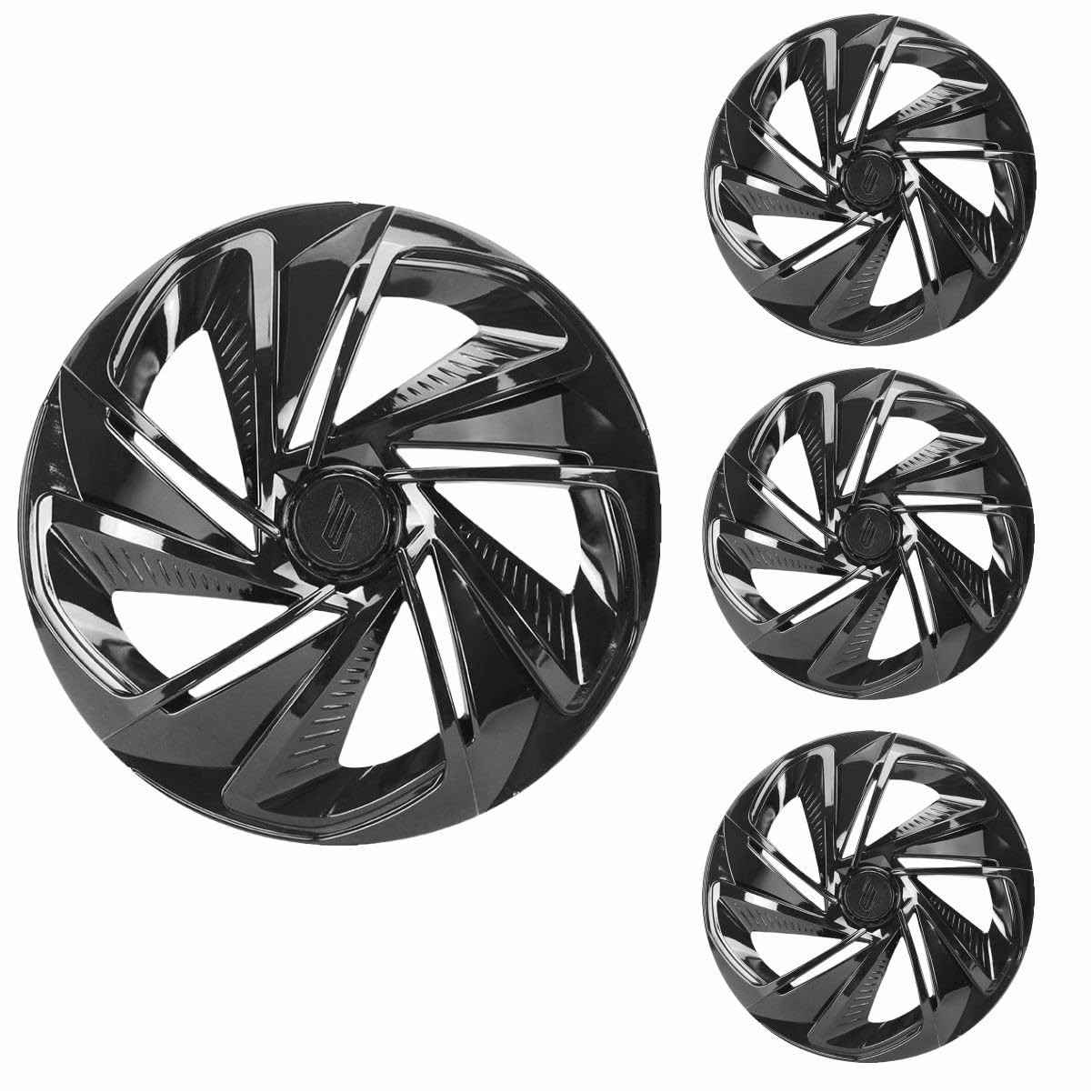 Jogo de Calotas Nitro Black Aro 13 Universal - Estilo e Proteção para Seu Carro