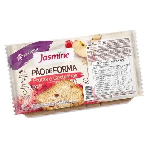 Jasmine Pão de Forma com Frutas e Castanhas Sem Glúten 350g