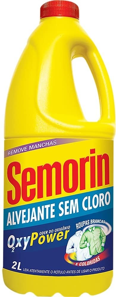 Semorin Alvejante Sem Cloro 2L - Fórmula Poderosa para Remoção de Manchas Difíceis